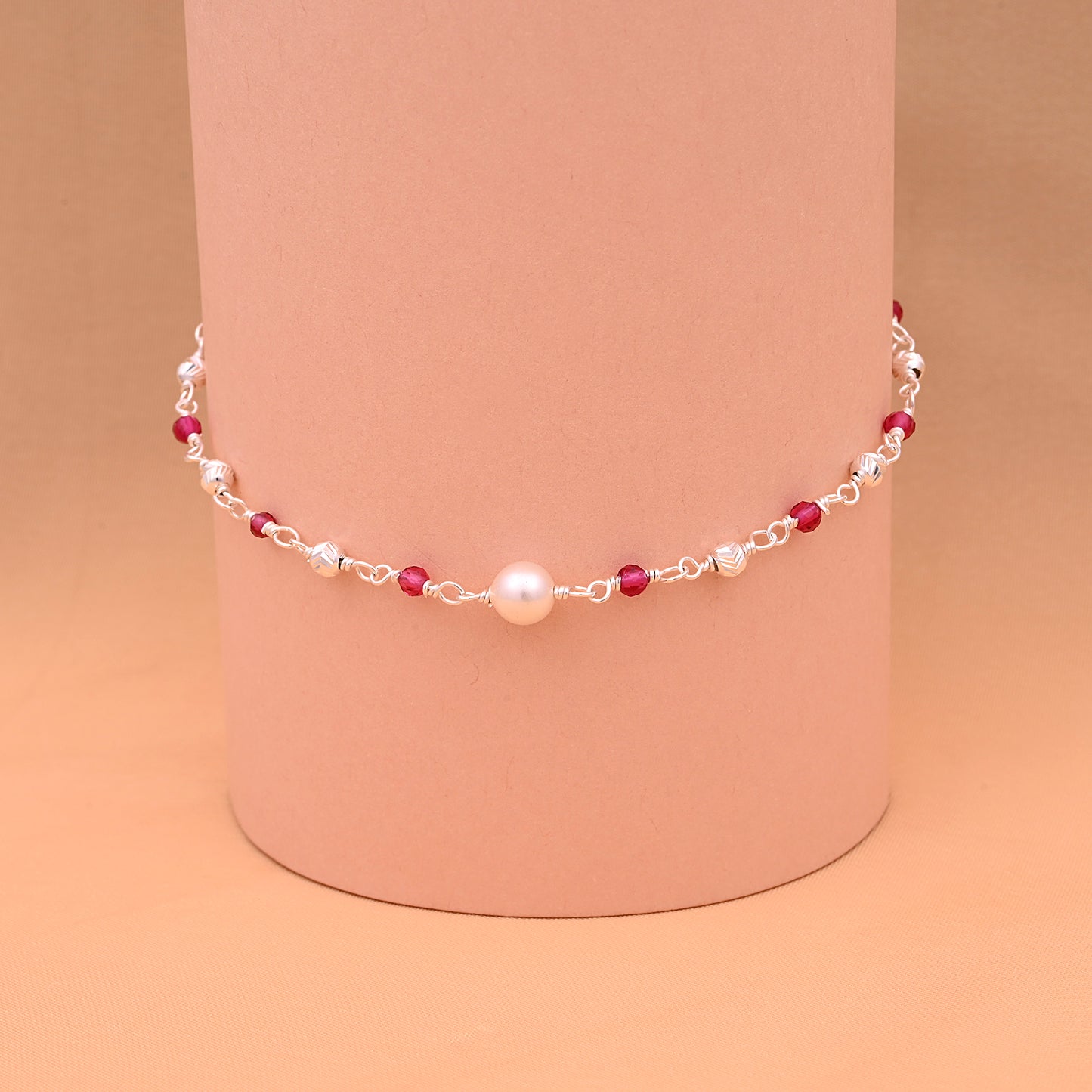 Pink Pearl Anklet (Single)