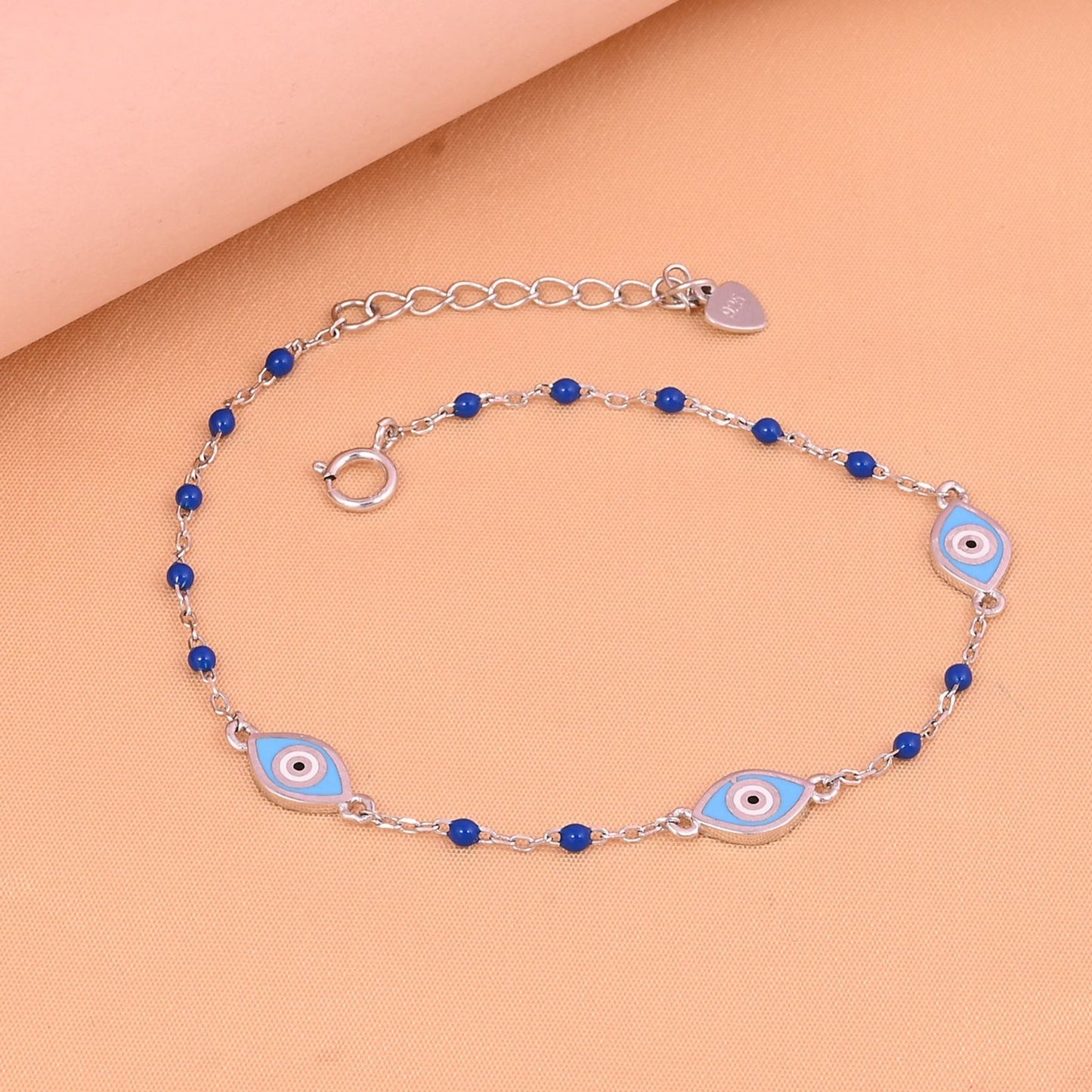 Two Tone Evil Eye Bracelet