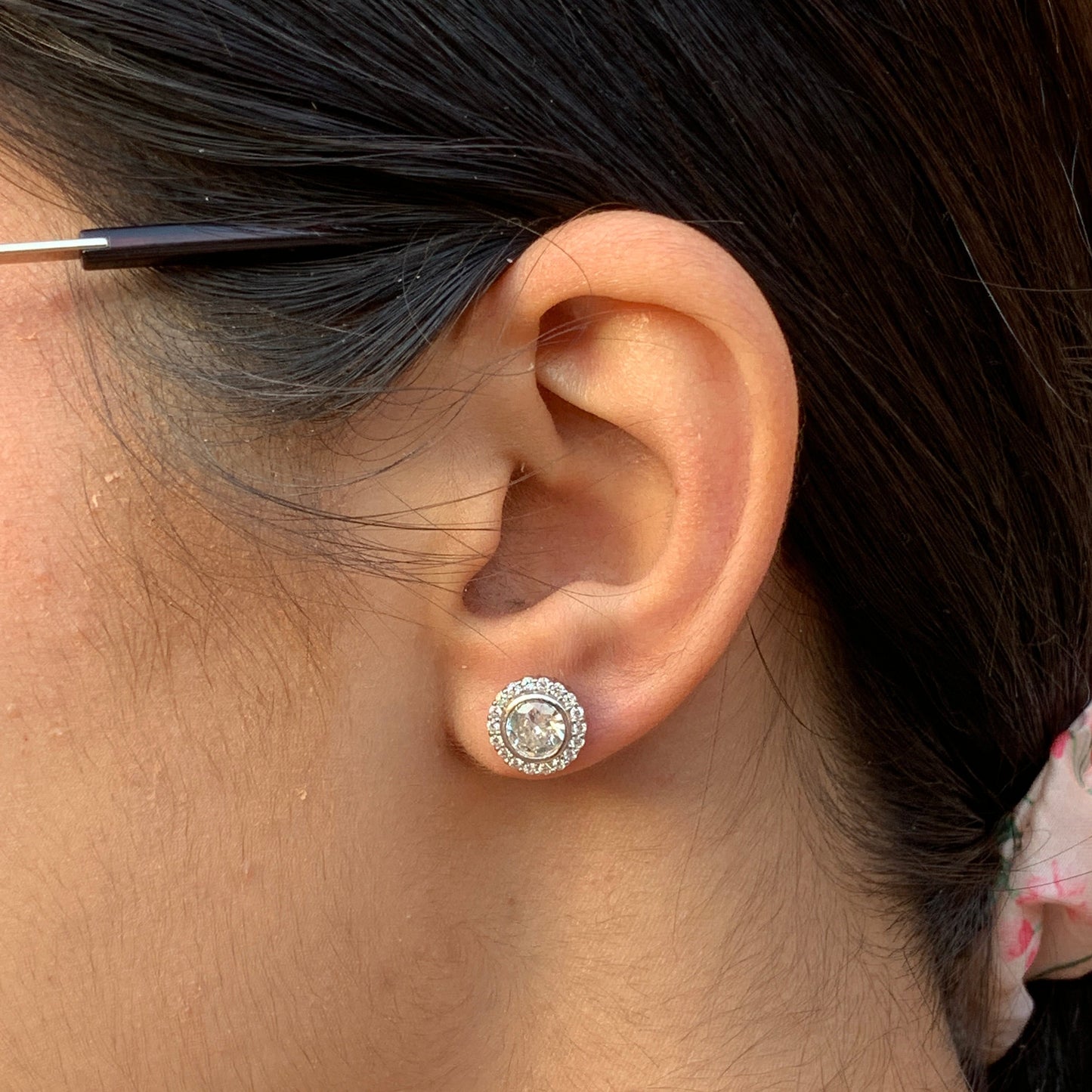 Sparkling Solitaire Earrings