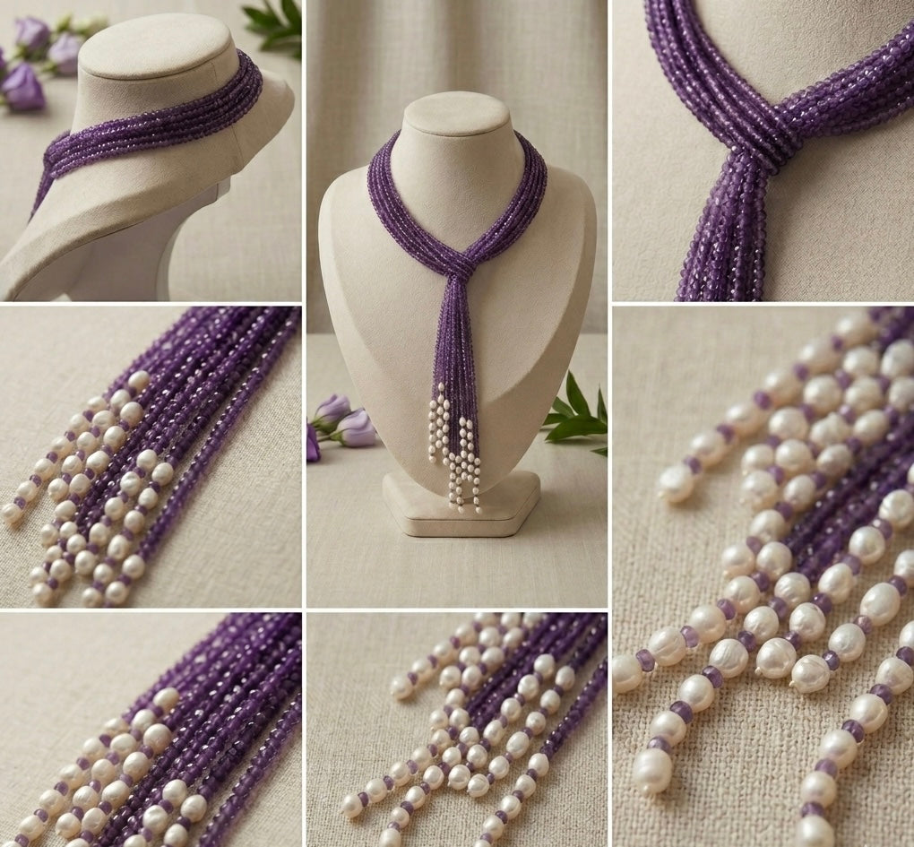 Amethyst Collared Necklace