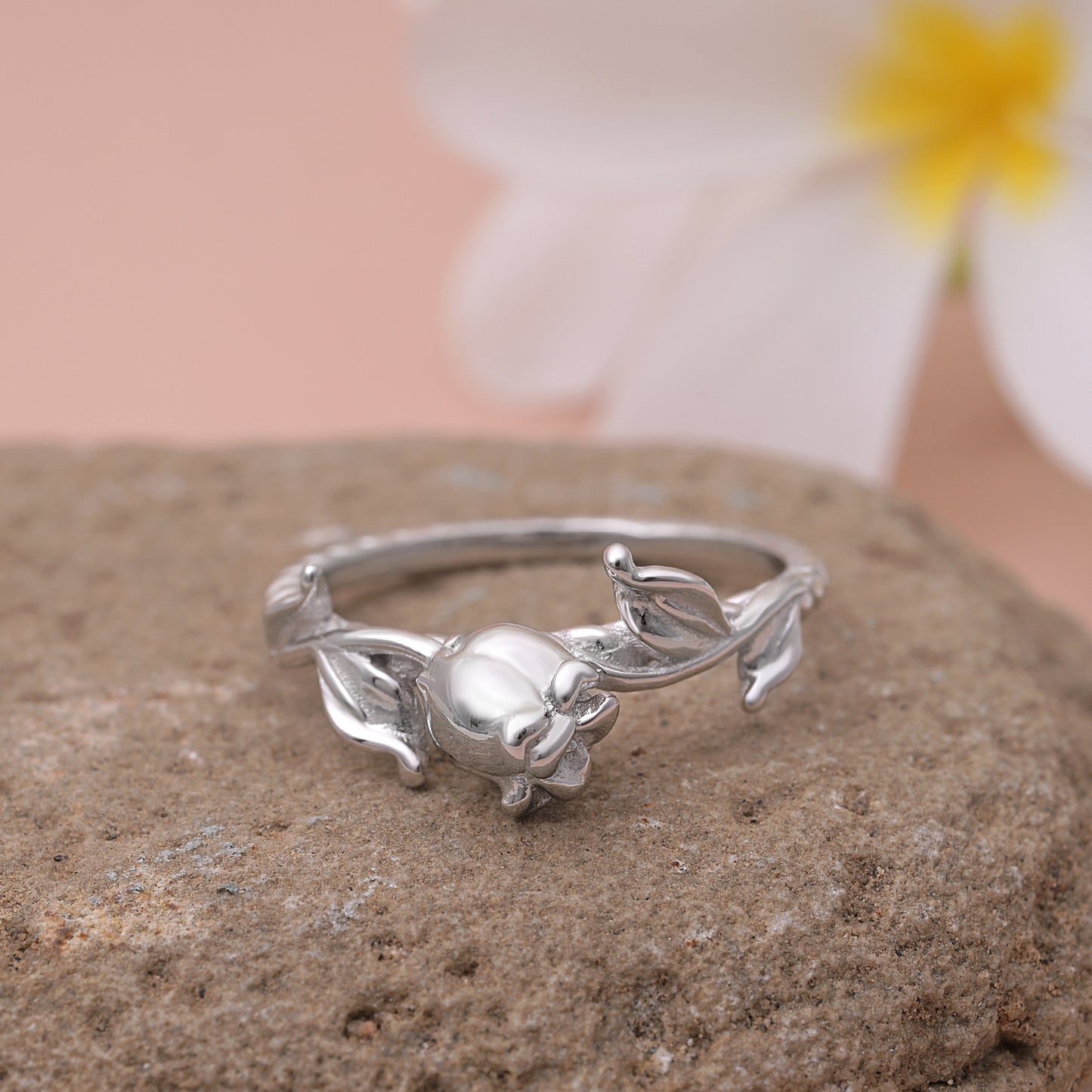 Silver Rose Ring