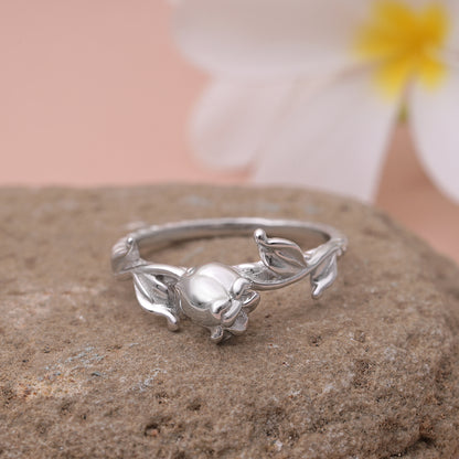 Silver Rose Ring
