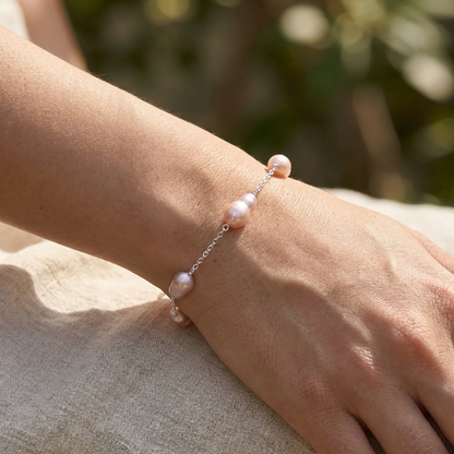 925 Silver Freshwater Pearl Bracelet