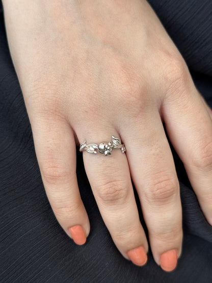 Silver Rose Ring