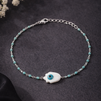 925 Silver Turkish Eye Bracelet