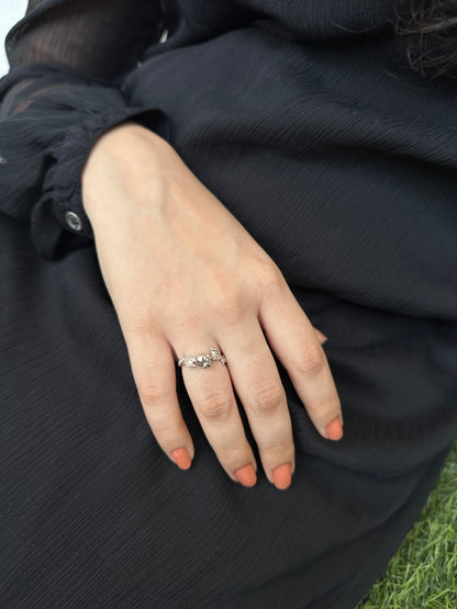 Silver Rose Ring