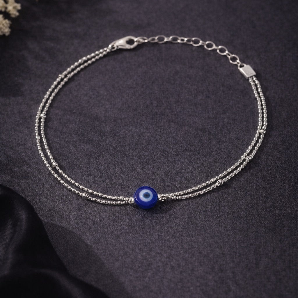 925 Silver Nazar Tika Bracelet