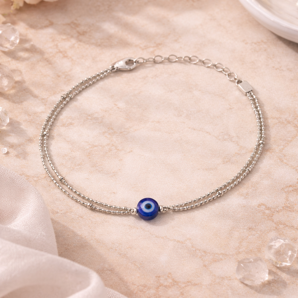 925 Silver Nazar Tika Bracelet