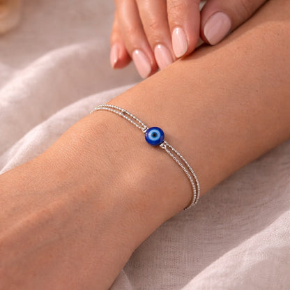 925 Silver Nazar Tika Bracelet