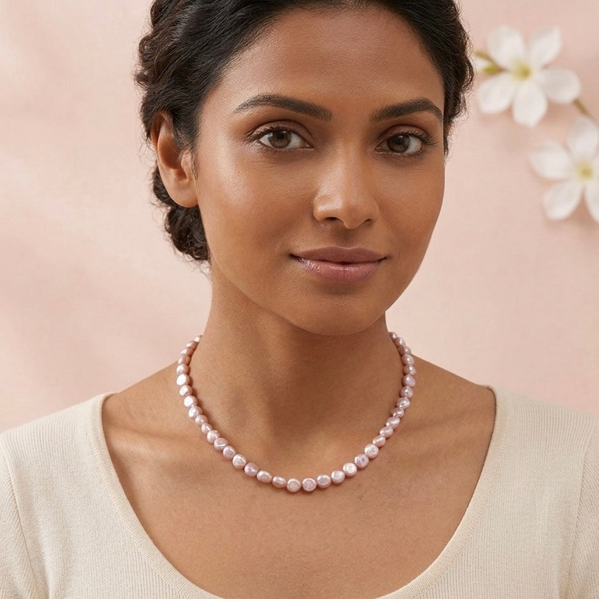Soft Pink Freshwater Pearl Necklace
