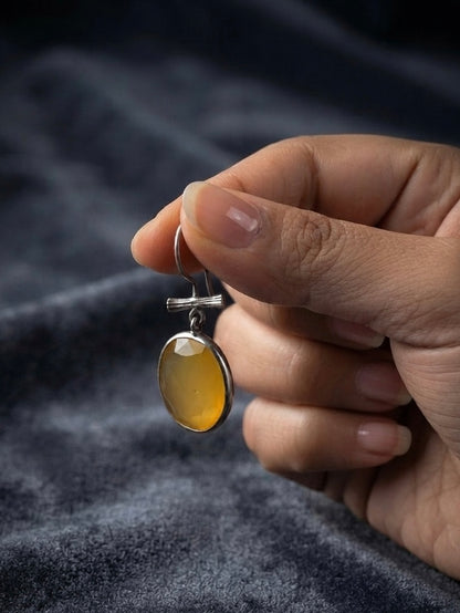 Natural Chalcedony Earrings