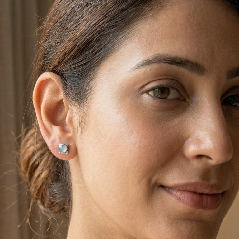 Silver Turquoise Studs
