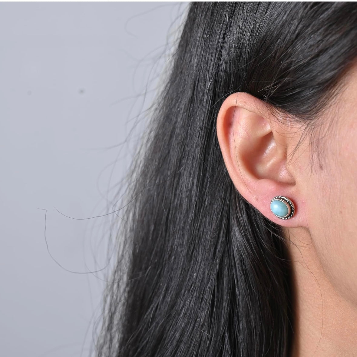 Silver Firoza Earrings