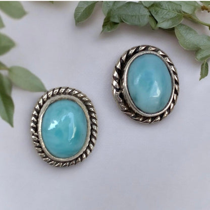 Silver Firoza Earrings