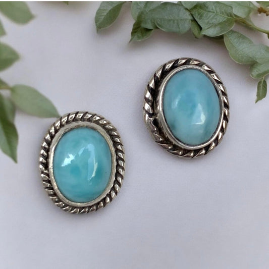 Silver Firoza Earrings