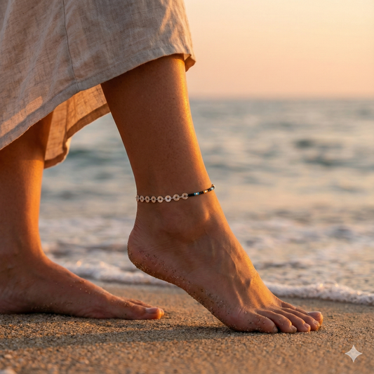 925 Silver Kachi Kali Anklet (Single)