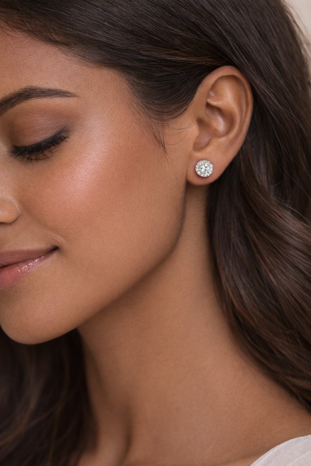 Sparkling Solitaire Earrings