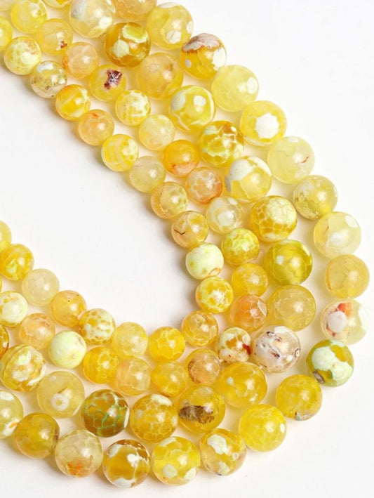 Natural Lemon Agate Necklace