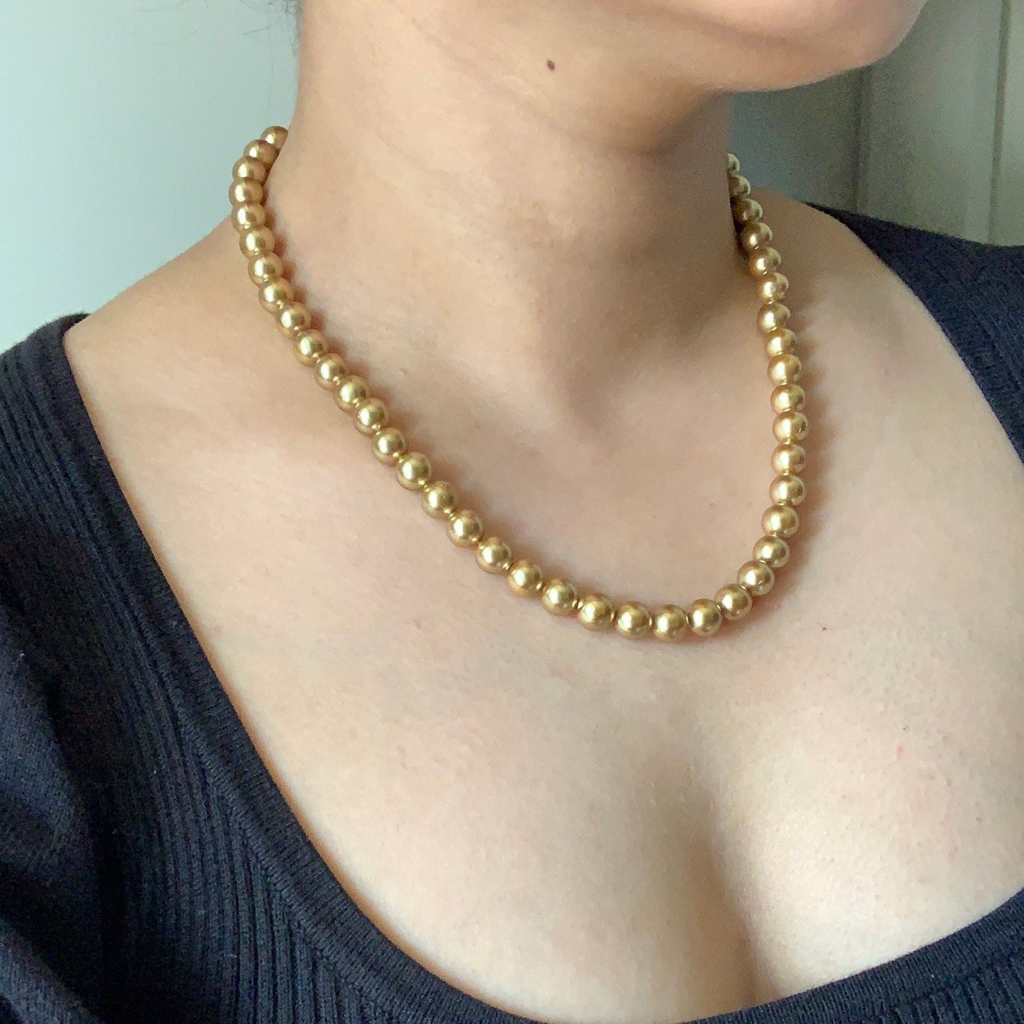 Golden Terra Pearl Necklace