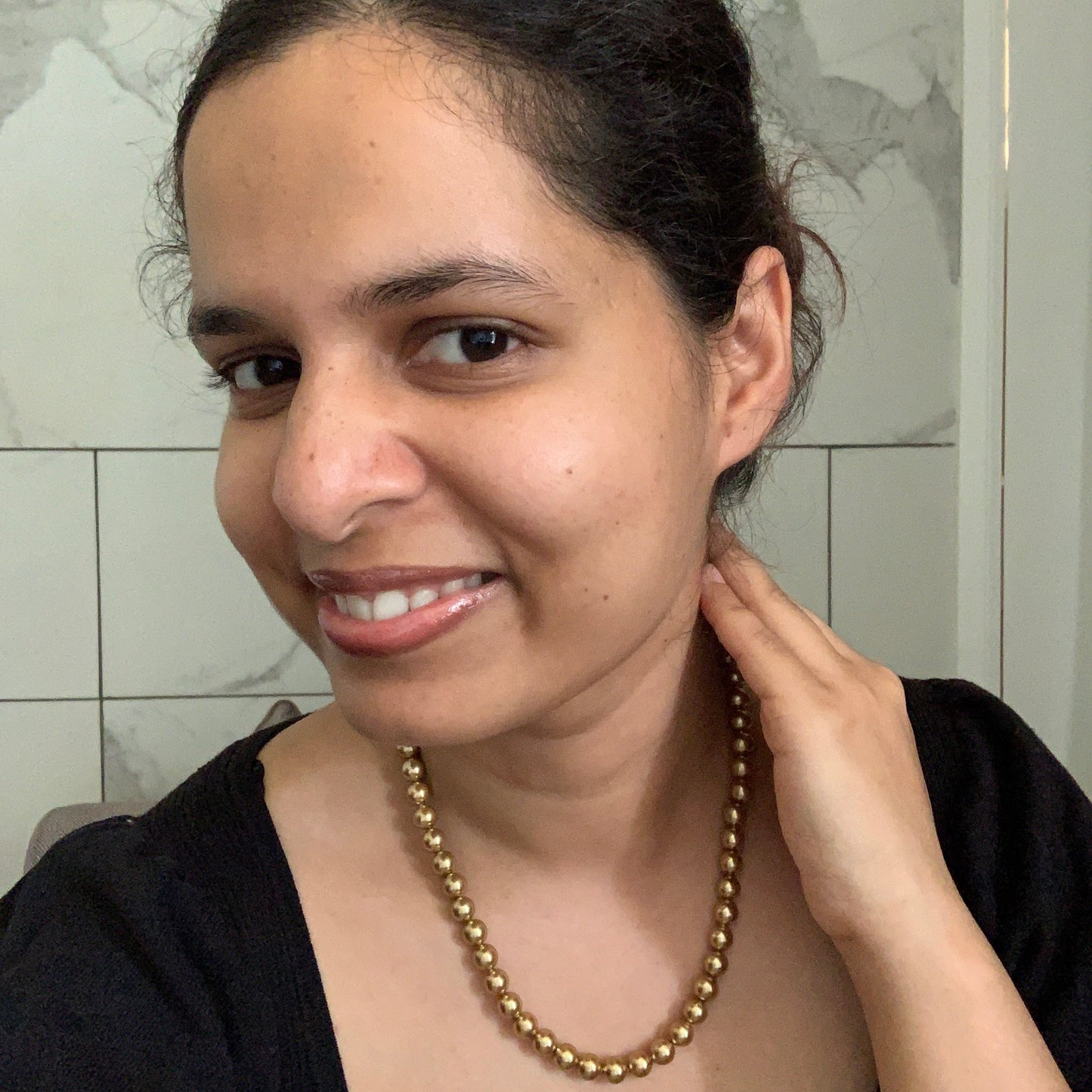 Golden Terra Pearl Necklace