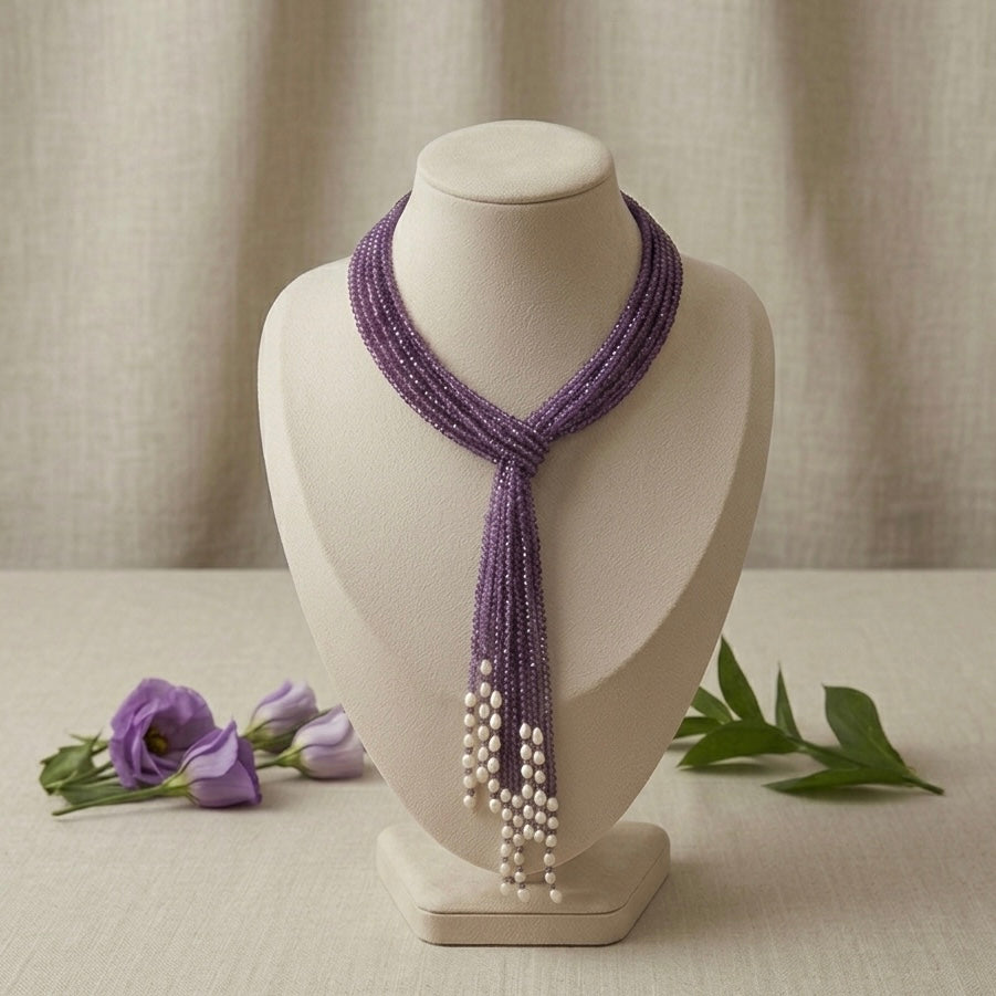 Amethyst Collared Necklace