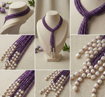 Amethyst Collared Necklace