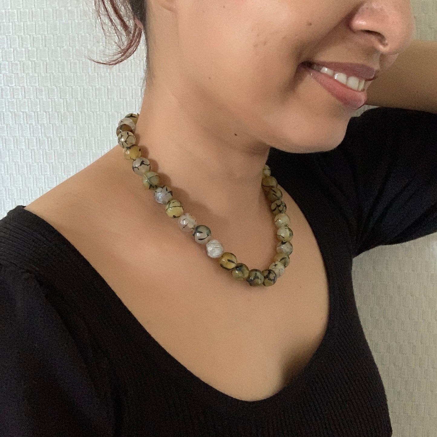 Natural Moss Agate Necklace