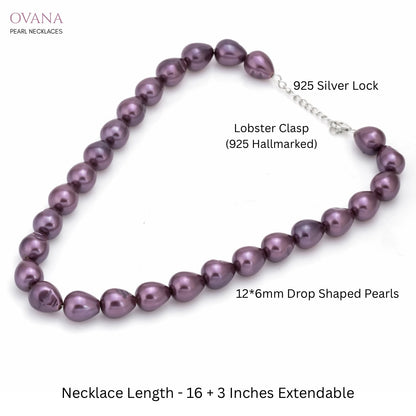 Pure Pear Pearl Necklace