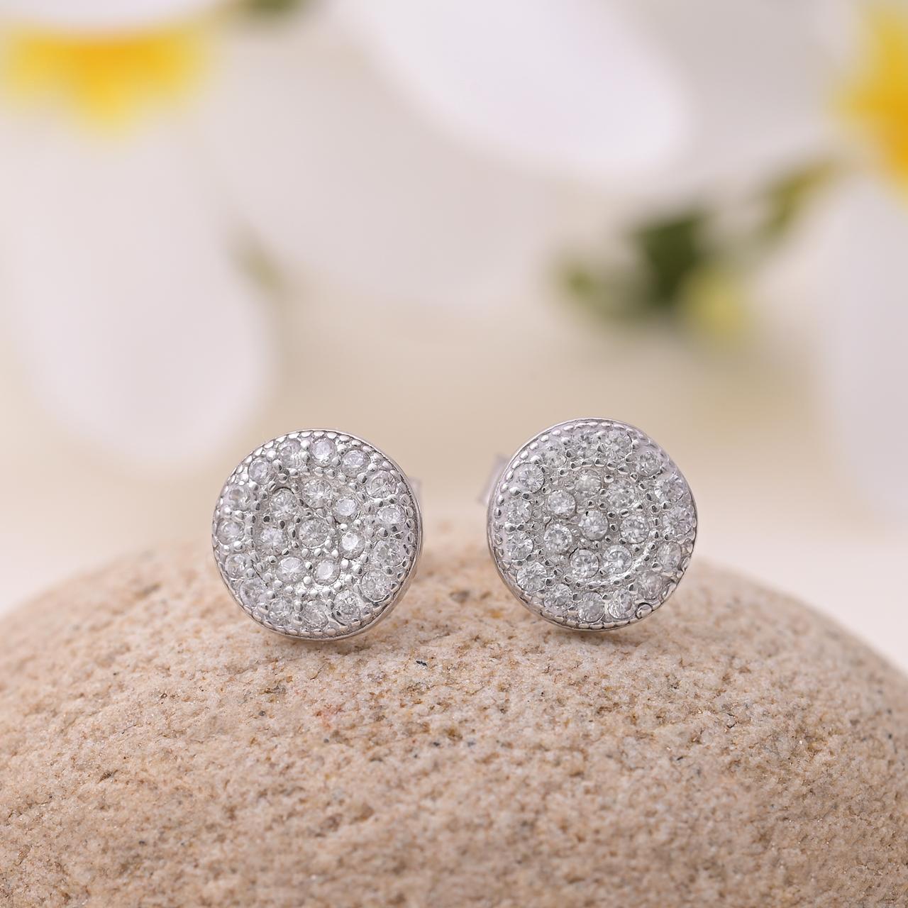 Sparkling Solitaire Earrings