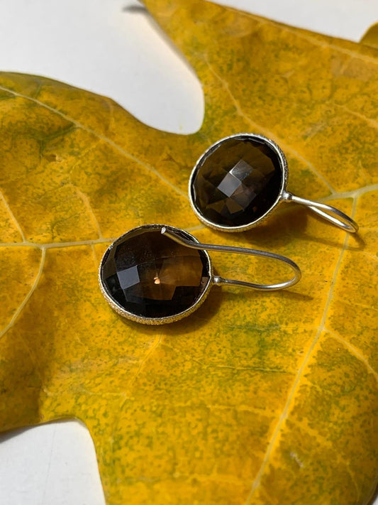 Silver Onyx Earrings