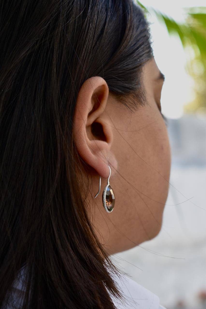 Silver Onyx Earrings
