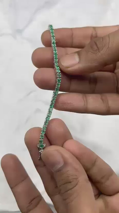 Natural Emerald Bracelet